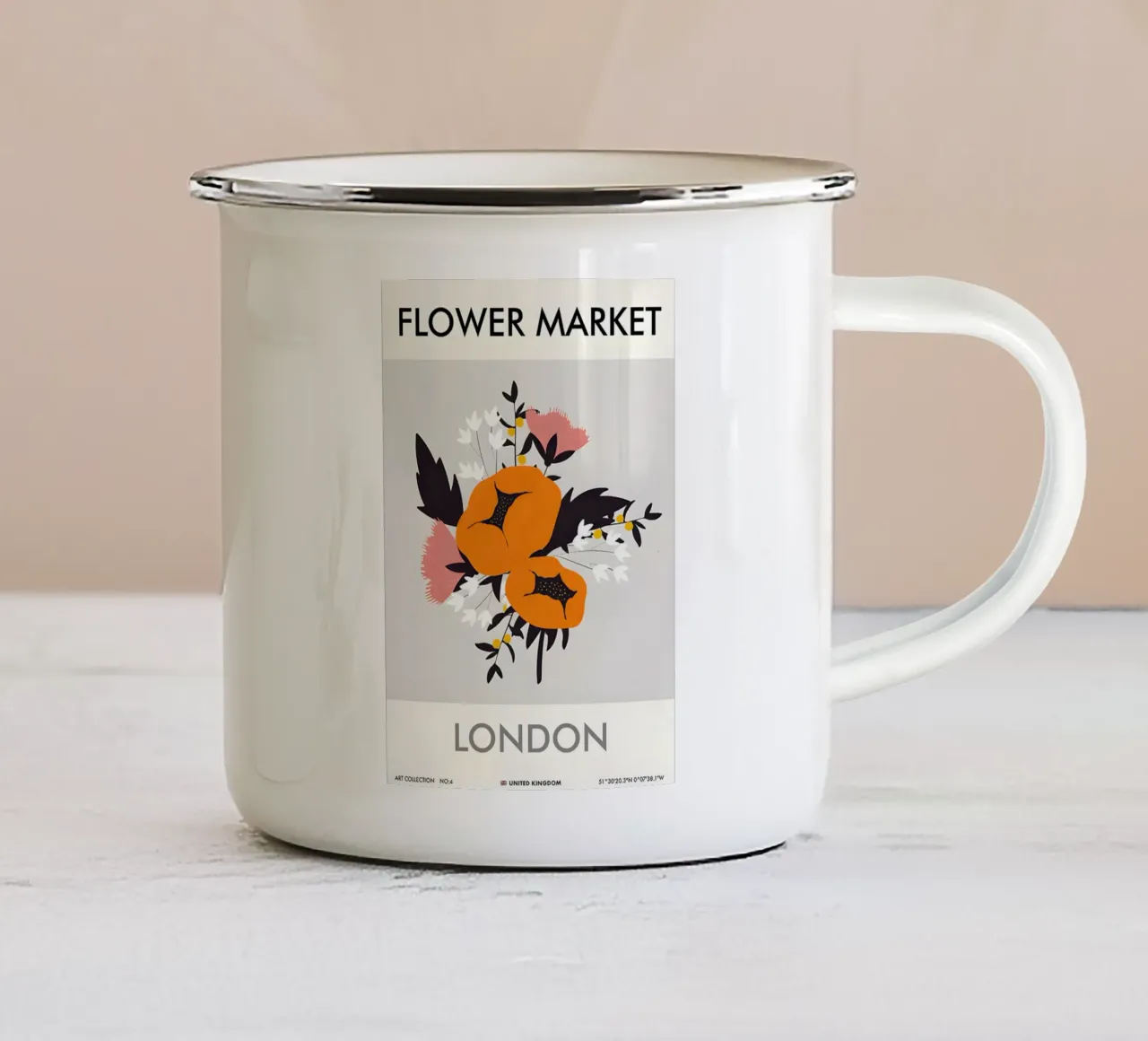 london tazza in smalto da Amber Hughes