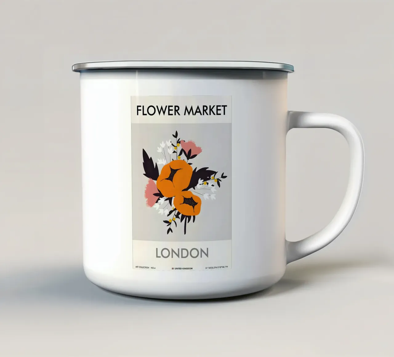 london tazza in smalto da Amber Hughes