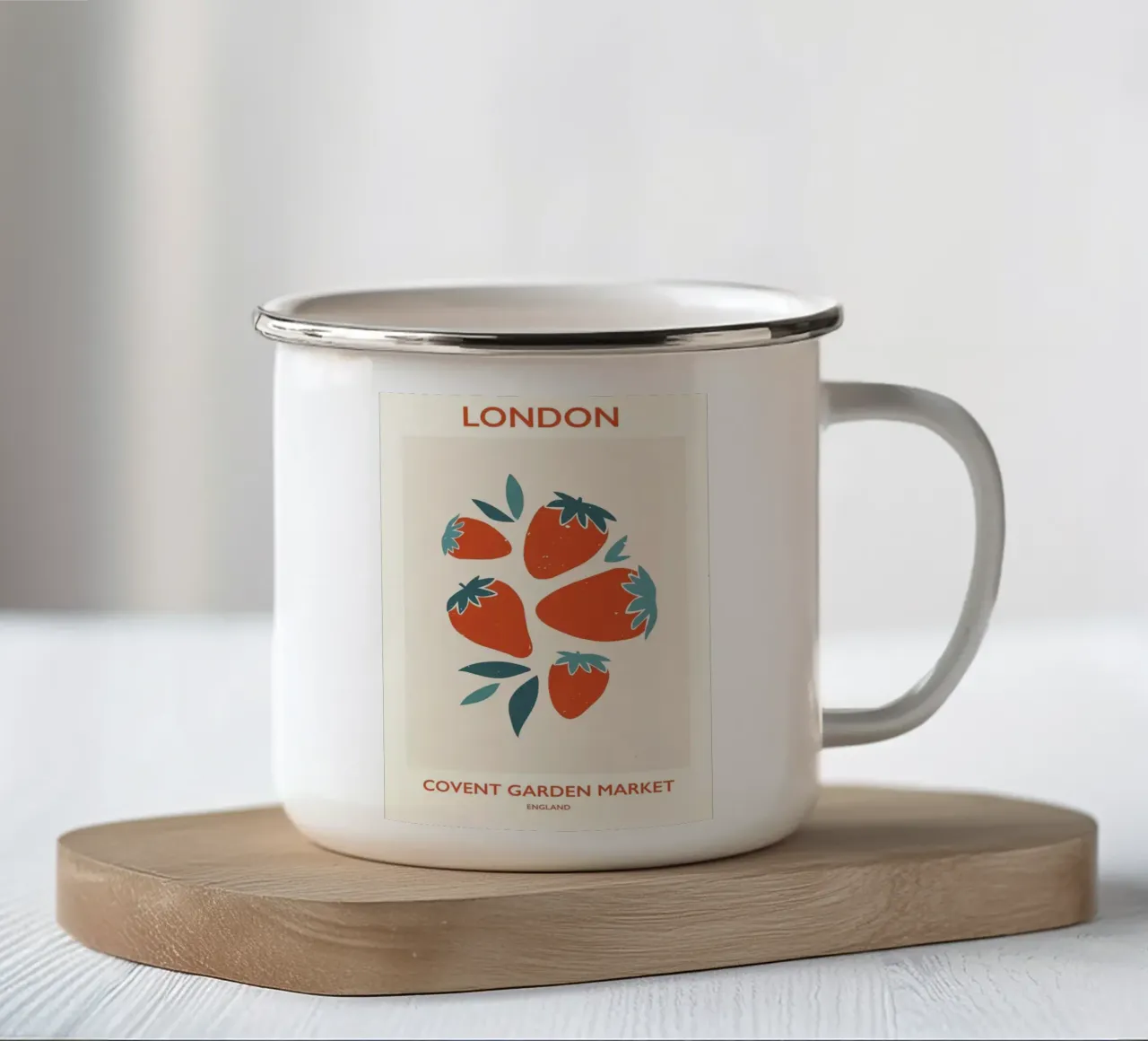 london tazza in smalto da Amber Hughes