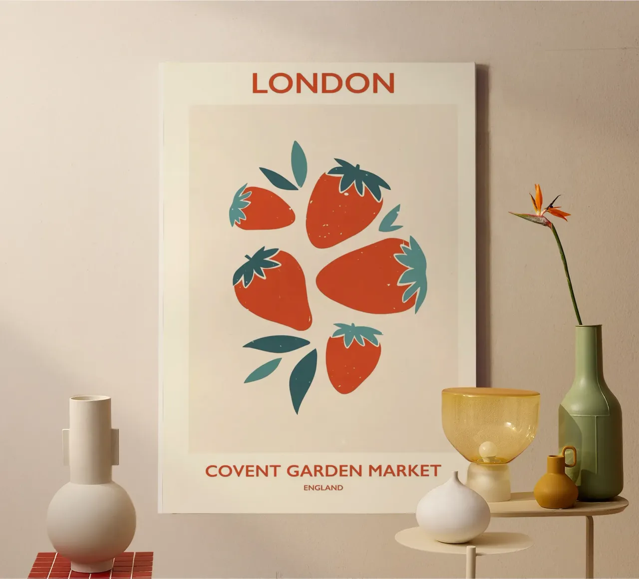 london tela con Cornice a cassetta da Amber Hughes
