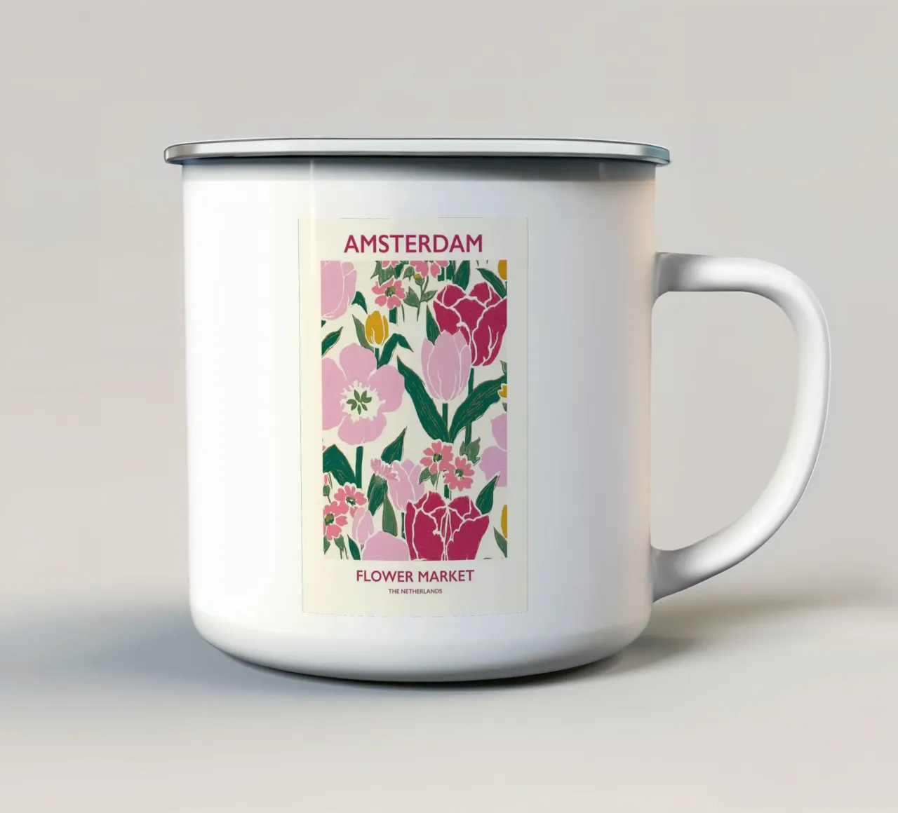 Amsterdam tazza in smalto da Amber Hughes