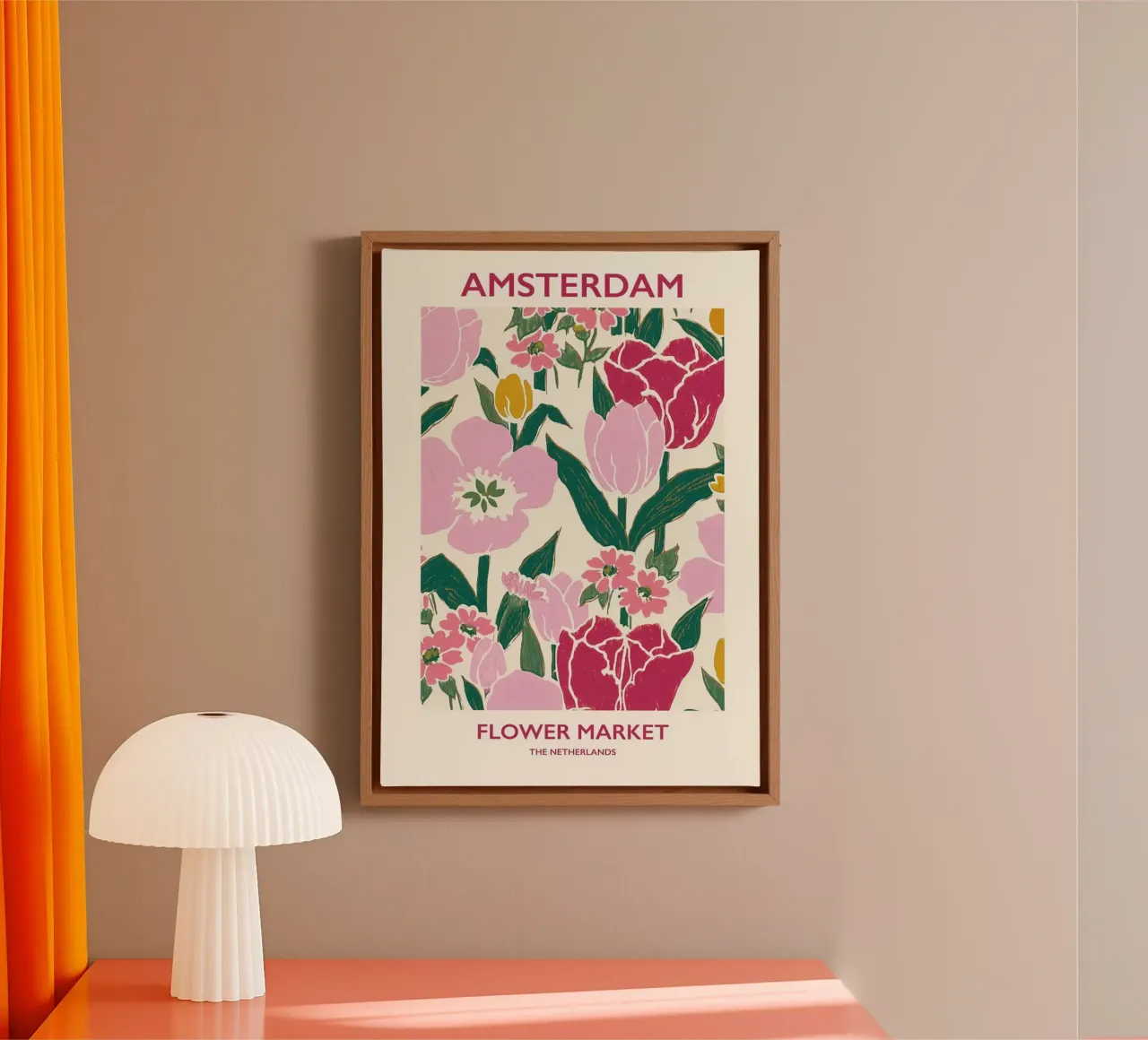 amsterdam canvas with Floater frame by Amber Hughes