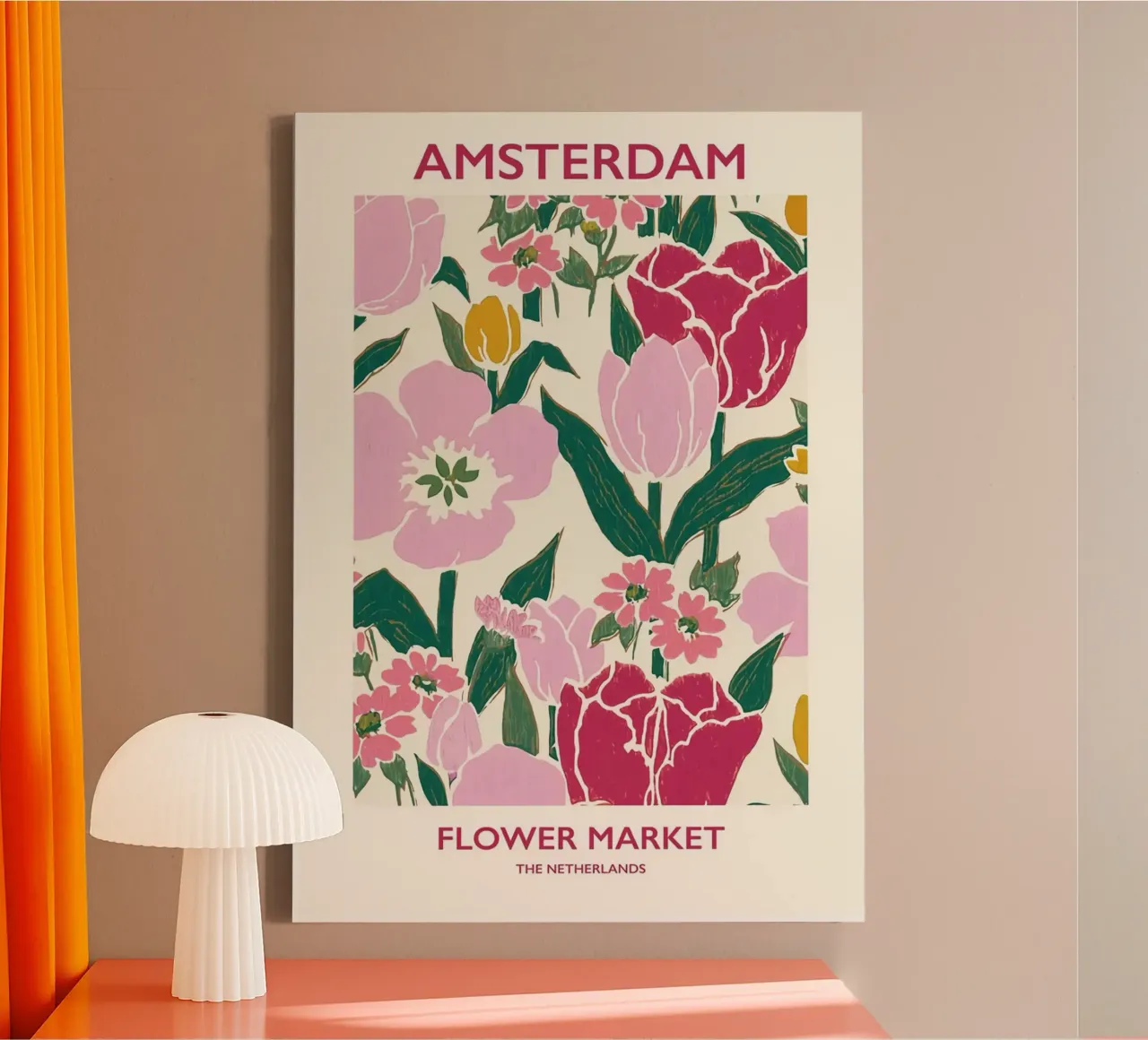 amsterdam canvas with Floater frame by Amber Hughes
