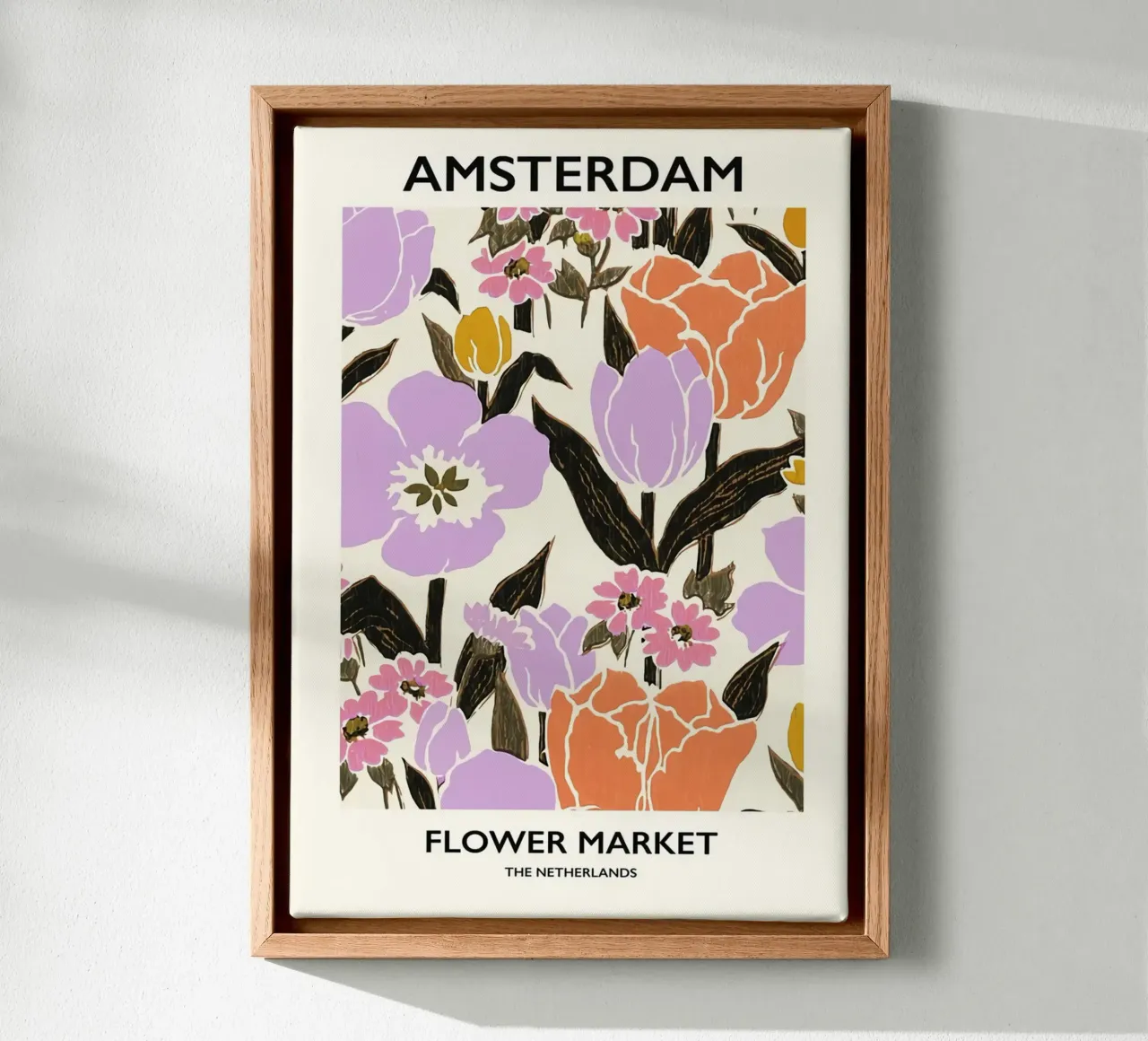 amsterdam canvas with Floater frame by Amber Hughes