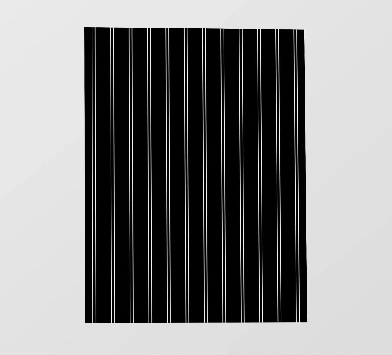 Minimal Basic Classic Doppie strisce bianche su nero pellicola backlit da Beauty in Simplicity