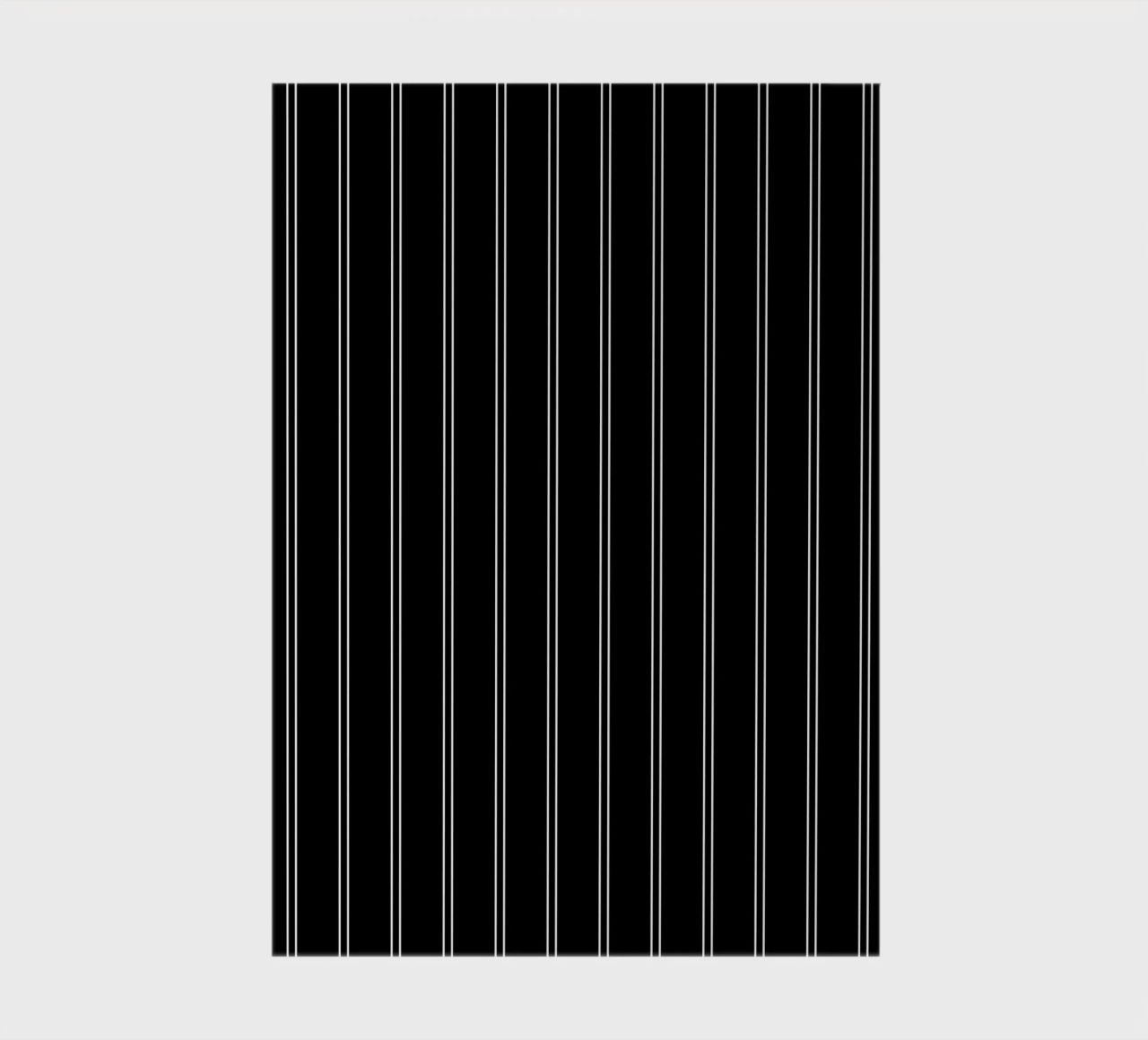 Minimal Basic Classic Doppie strisce bianche su nero diario da Beauty in Simplicity