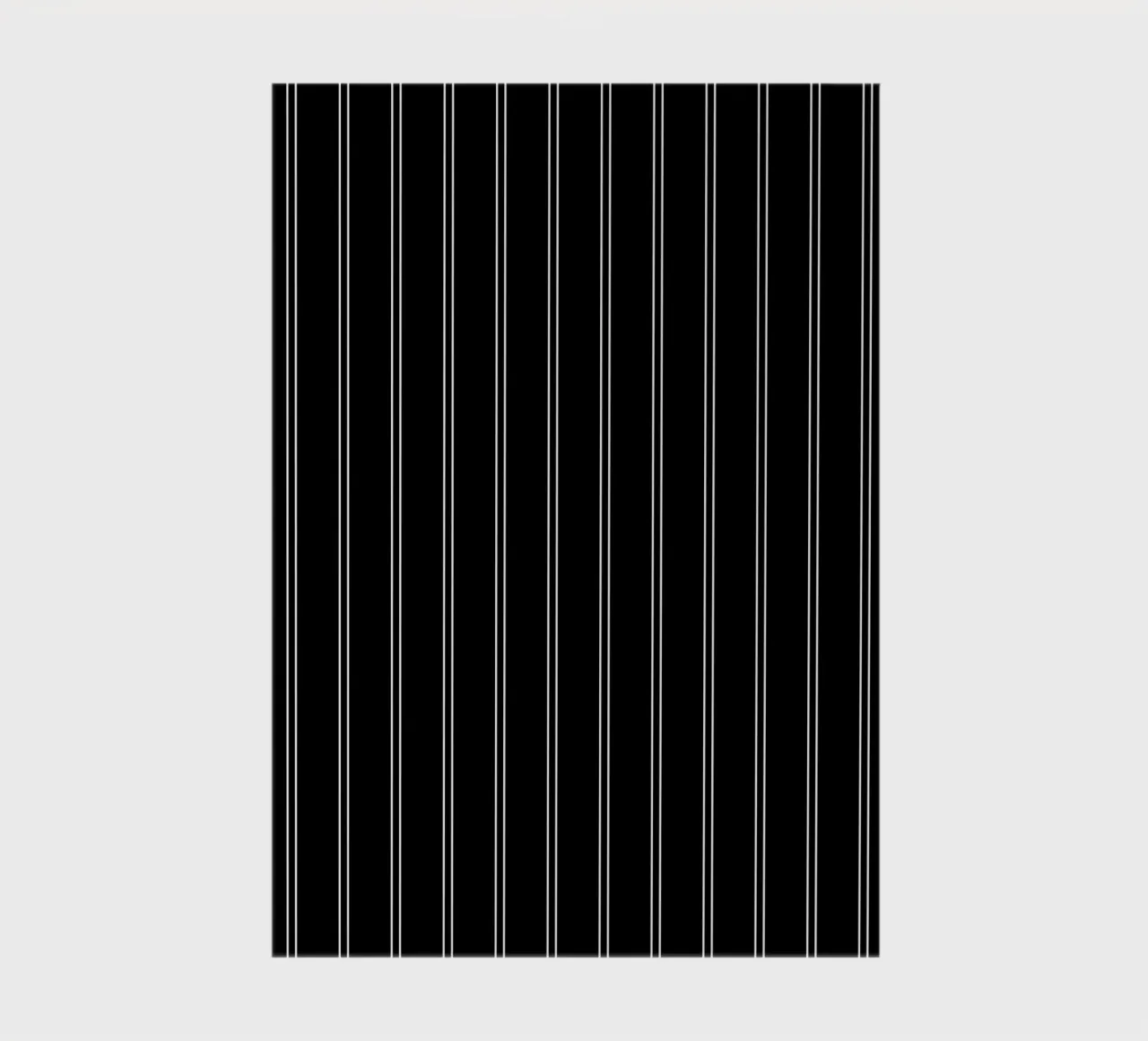 Minimal Basic Classic Doppie strisce bianche su nero diario da Beauty in Simplicity