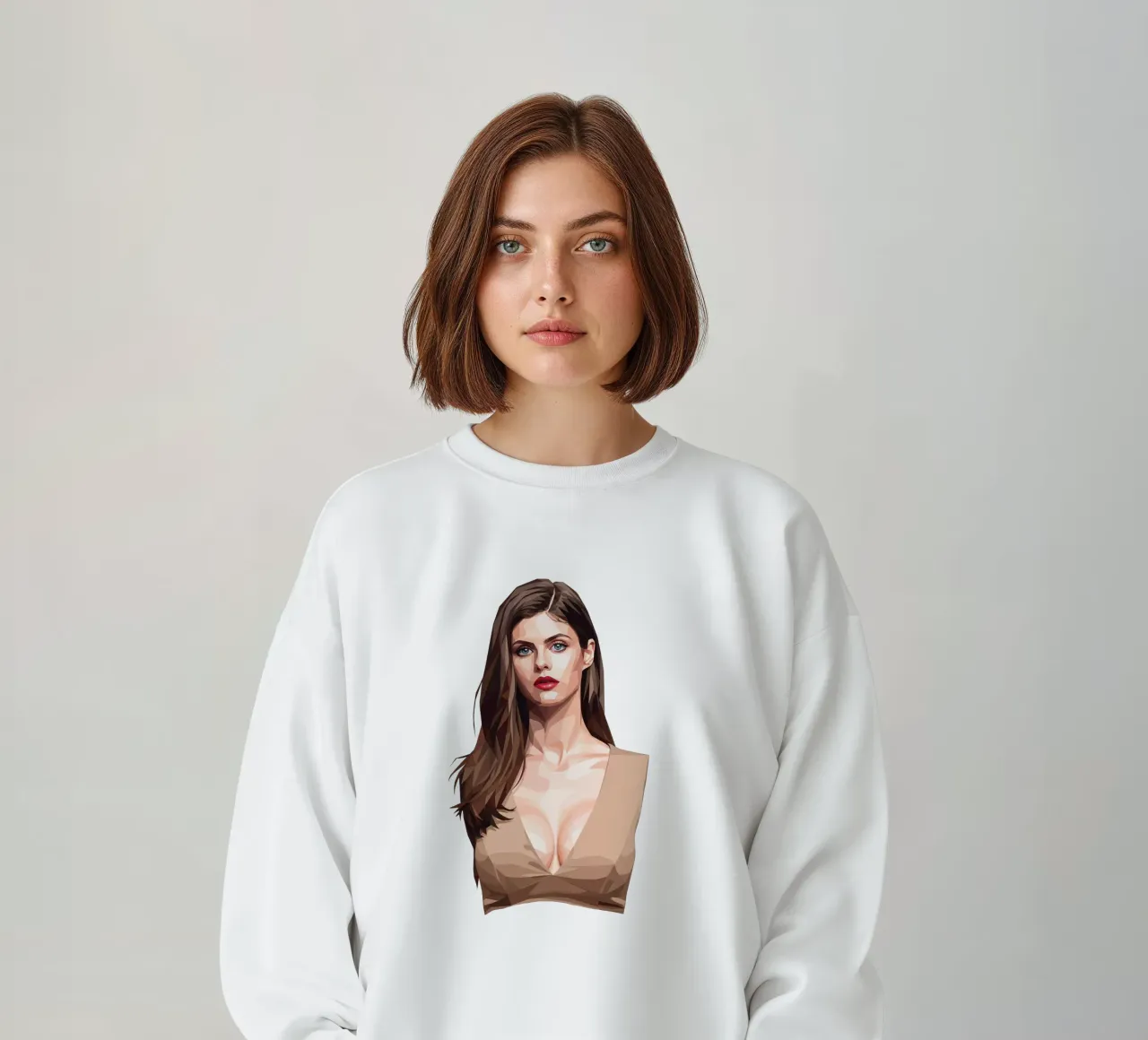 Alexandra Daddario Low poly felpa da Low Profile