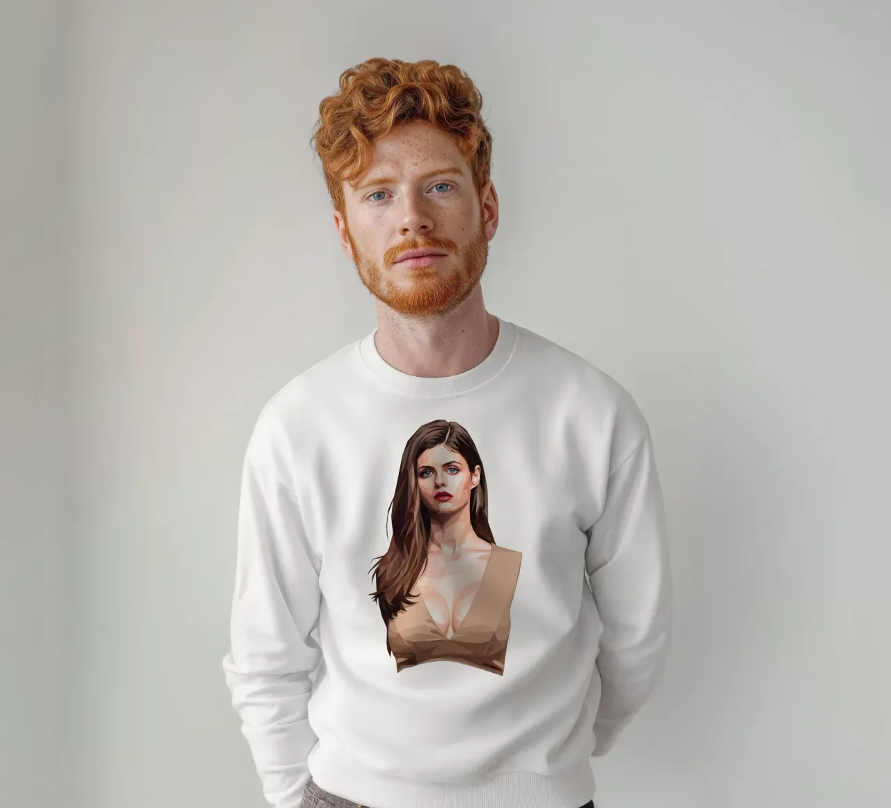 Alexandra Daddario Low poly felpa da Low Profile