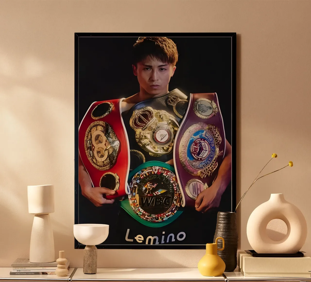 Naoya lInoue poster da Low poly art