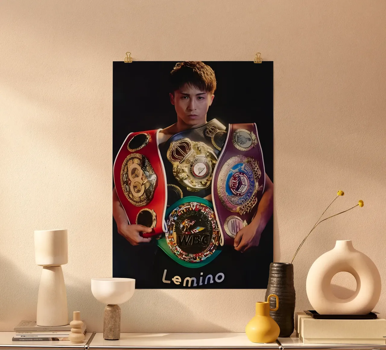 Naoya lInoue poster da Low poly art
