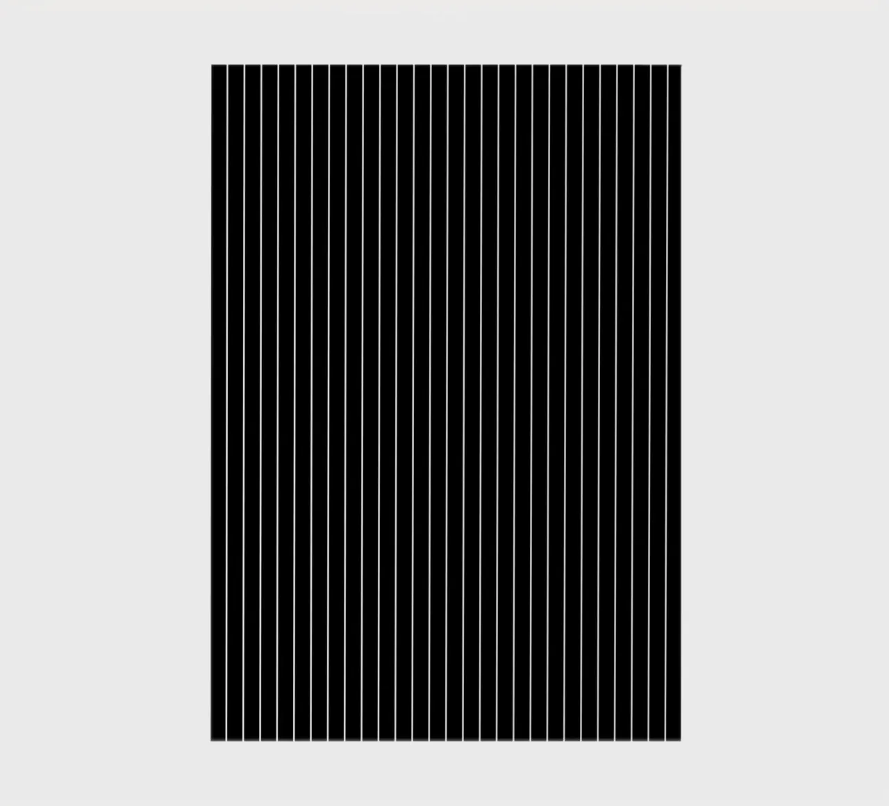 Minimal Basic Classic Pinstripe | White on Black notebook by Beauty in Simplicity