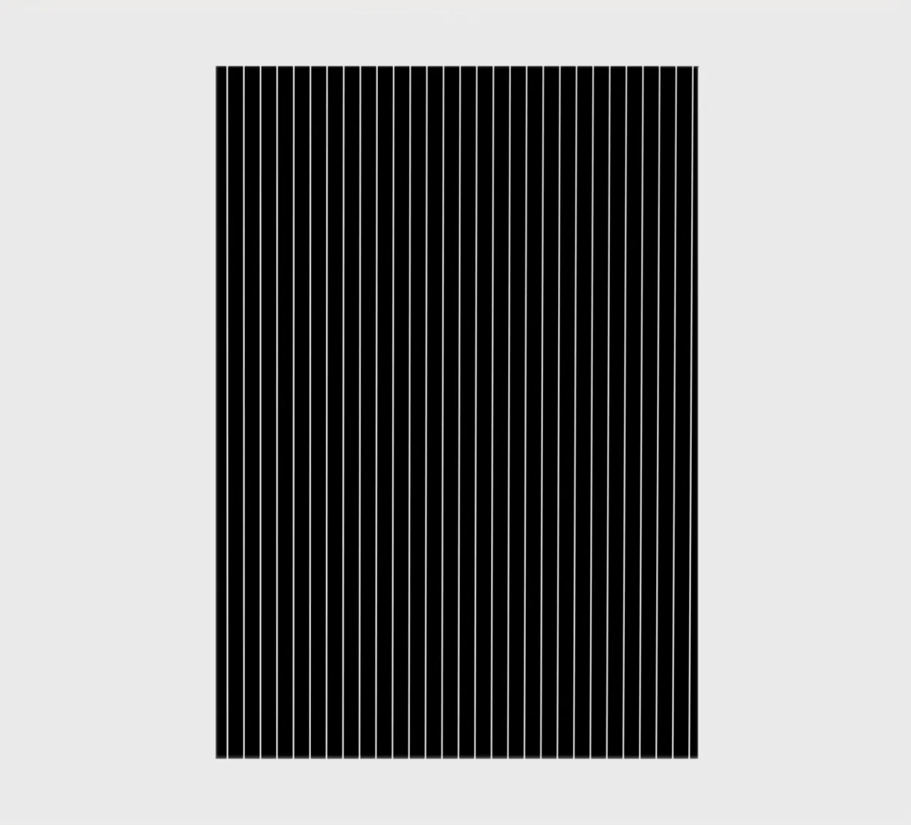 Minimal Basic Classic Pinstripe | White on Black notebook by Beauty in Simplicity