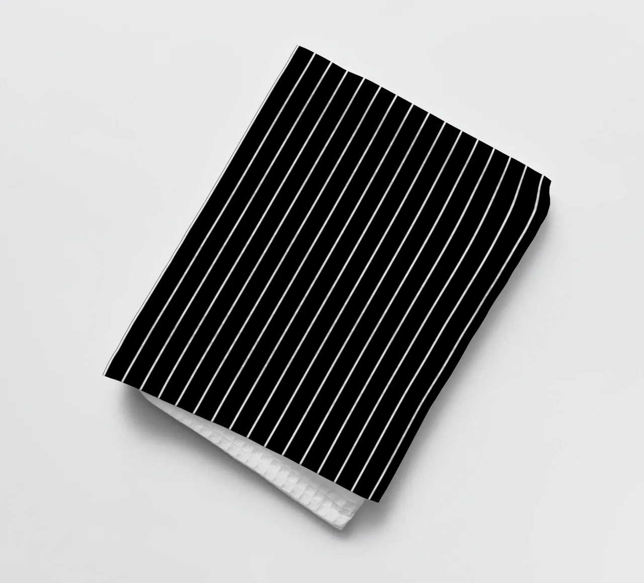Minimal Basic Classic Pinstripe | Bianco su nero canovaccio da cucina da Beauty in Simplicity