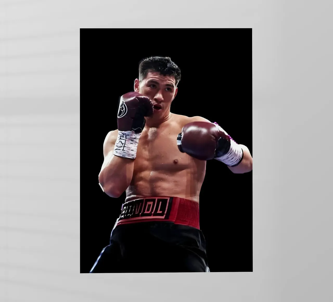 Dmitry Bivol pellicola backlit da Low poly art