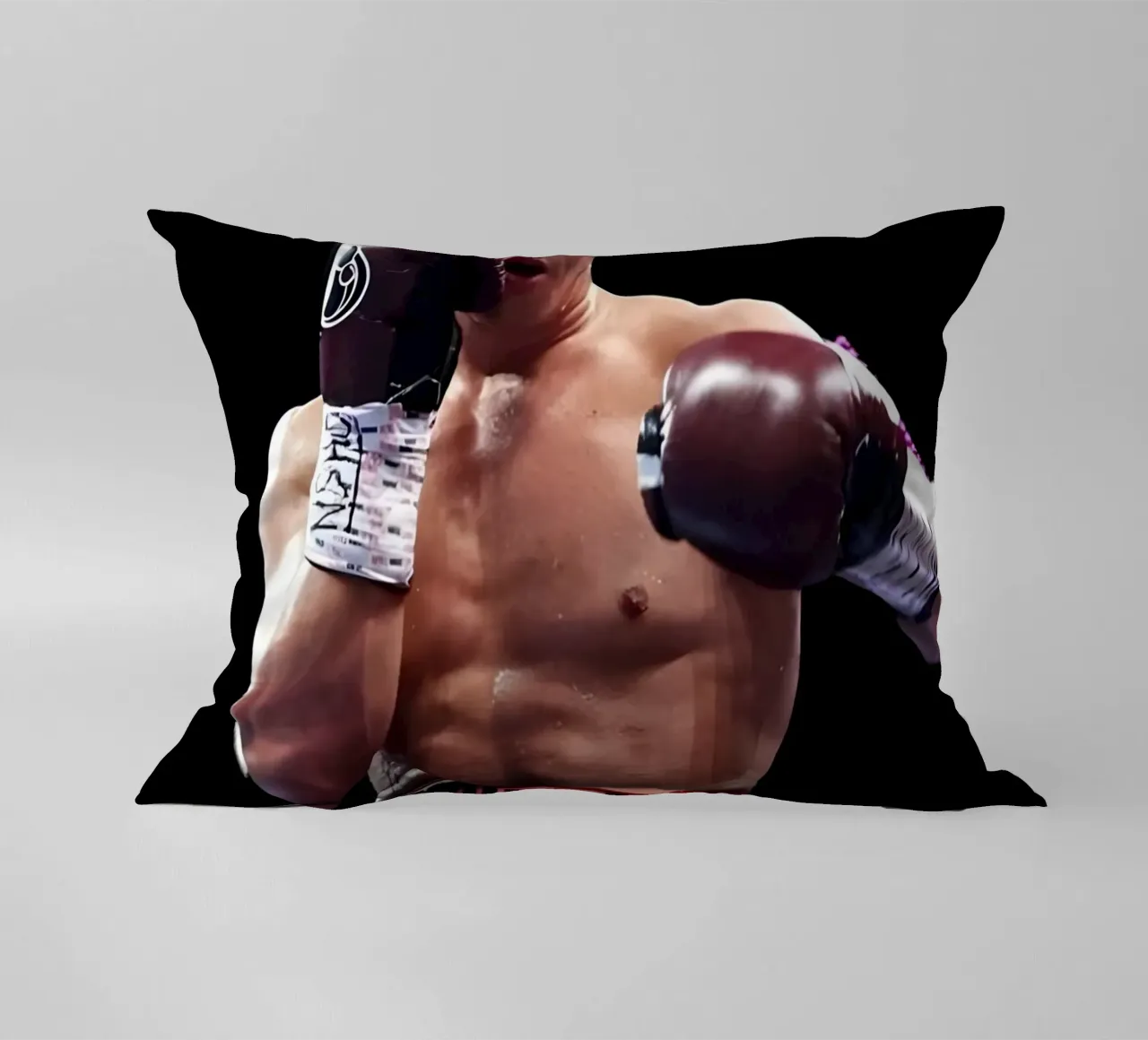 Dmitry Bivol cuscino da Low poly art