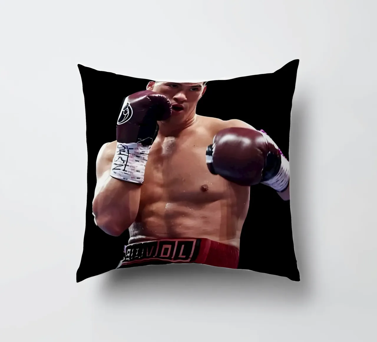 Dmitry Bivol cuscino da Low poly art
