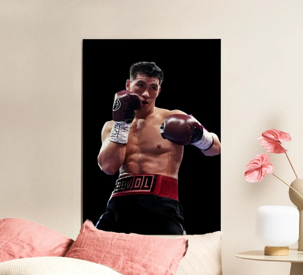 Dmitry Bivol poster da Low poly art