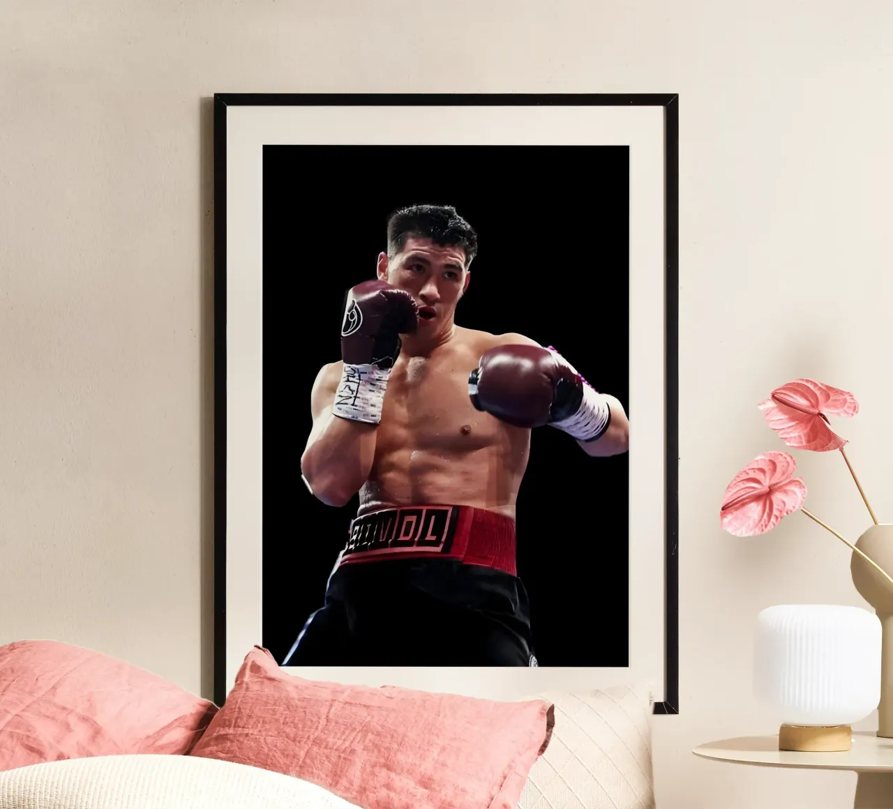 Dmitry Bivol poster da Low poly art
