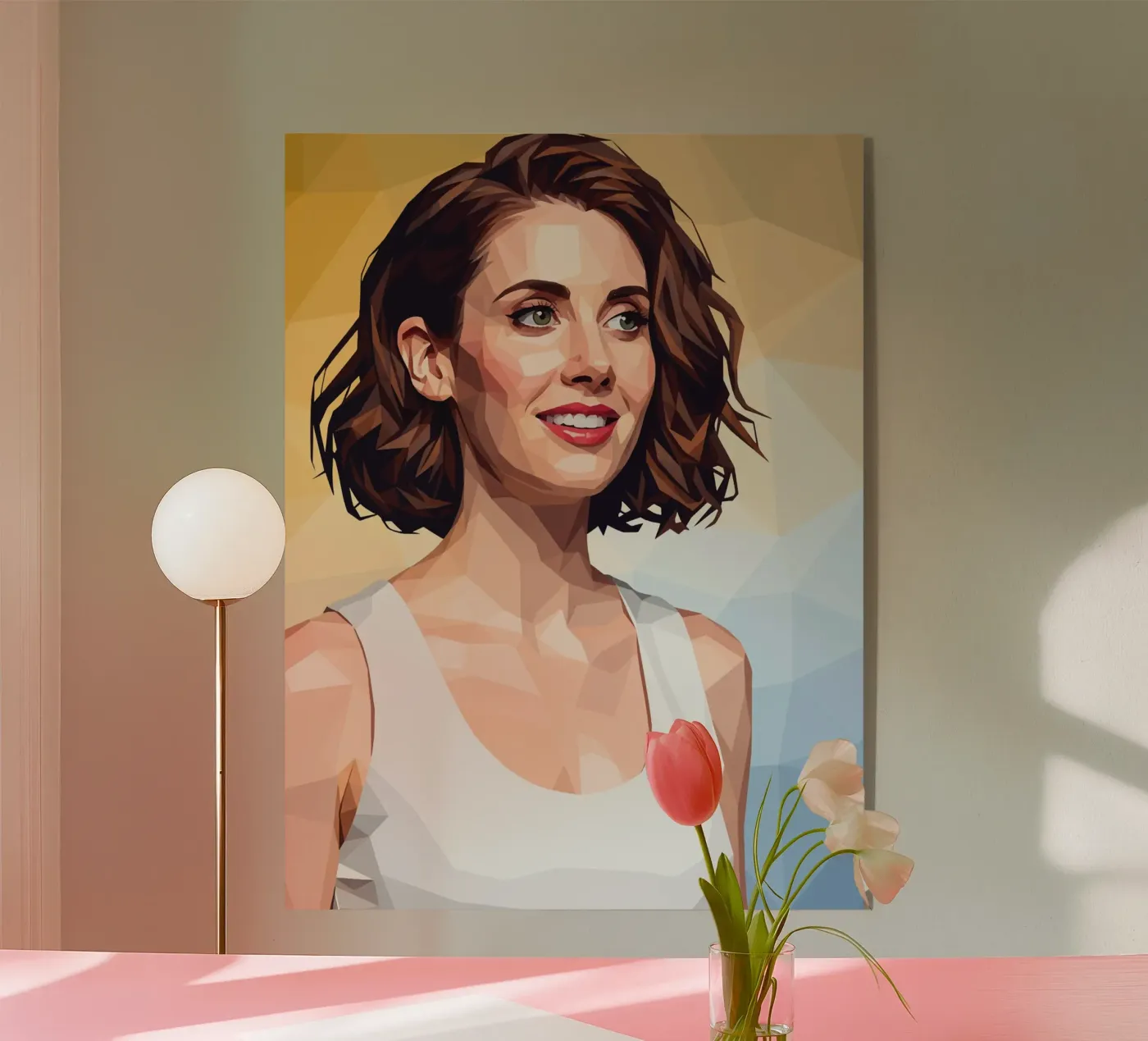 Alison Brie Low poly plexiglass da Low Profile
