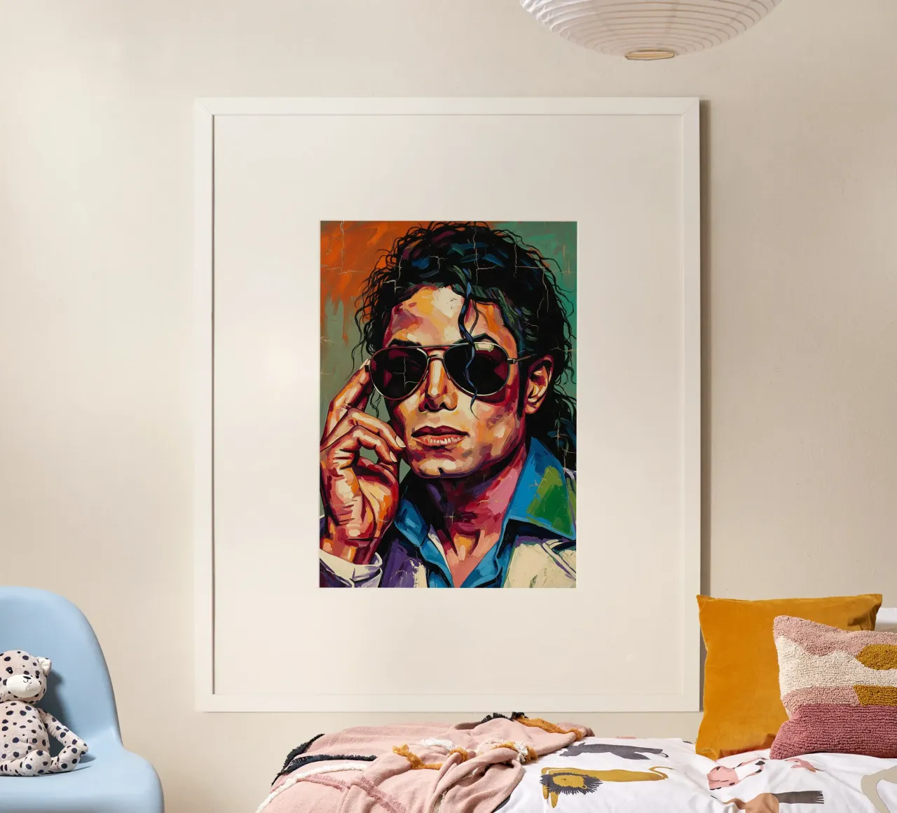 Michael Jackson abstracte kunst poster van Lembayung art