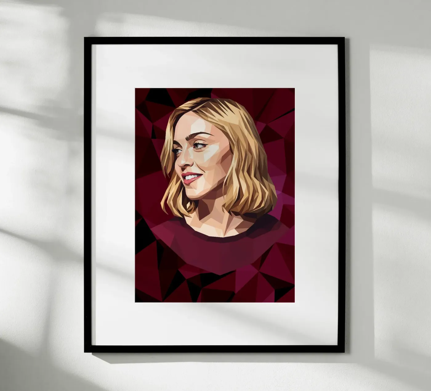 Madonna Lowpoly poster da Low Profile