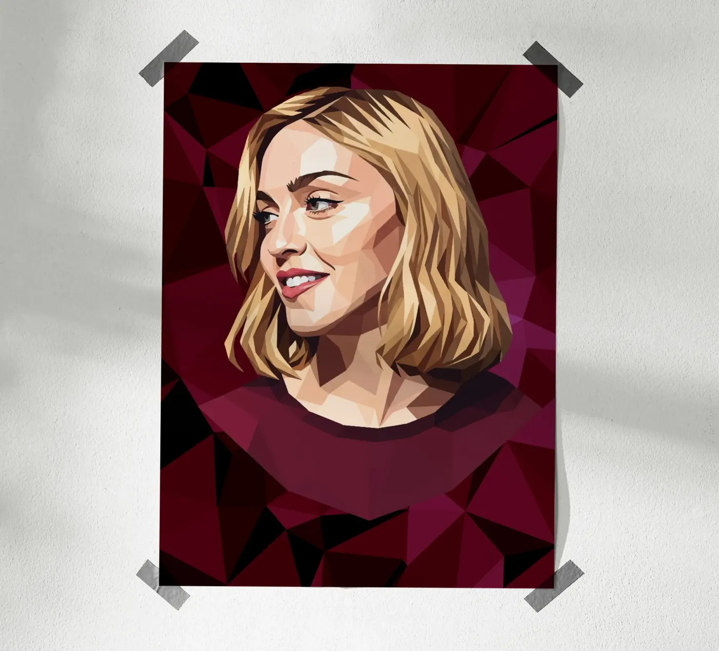 Madonna Lowpoly poster da Low Profile
