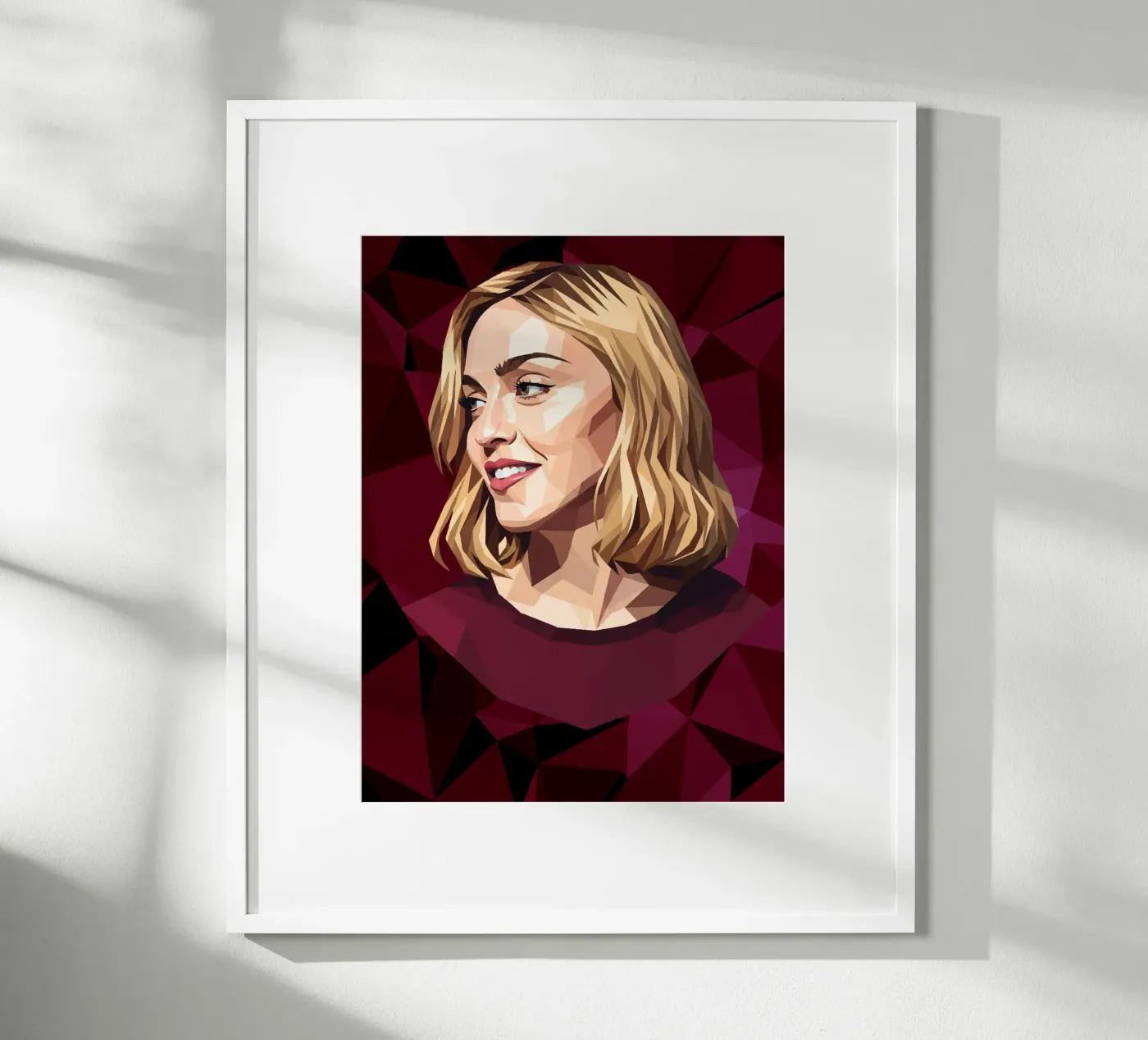 Madonna Lowpoly poster da Low Profile