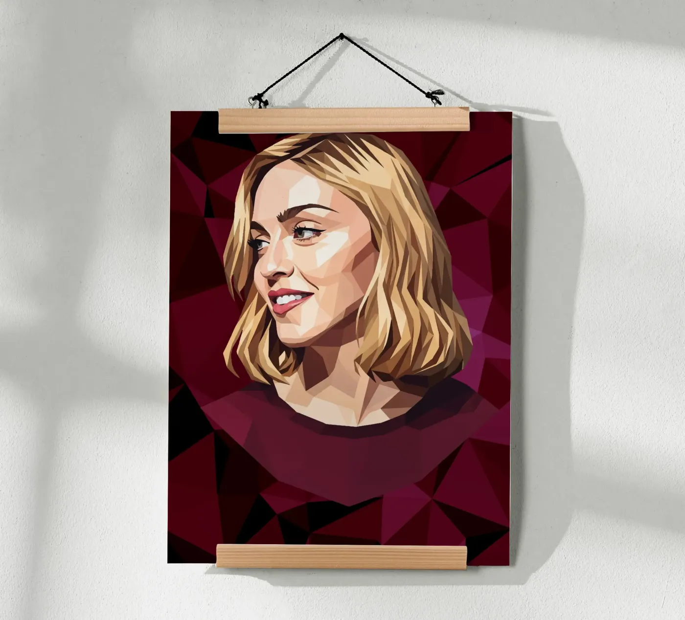 Madonna Lowpoly poster da Low Profile