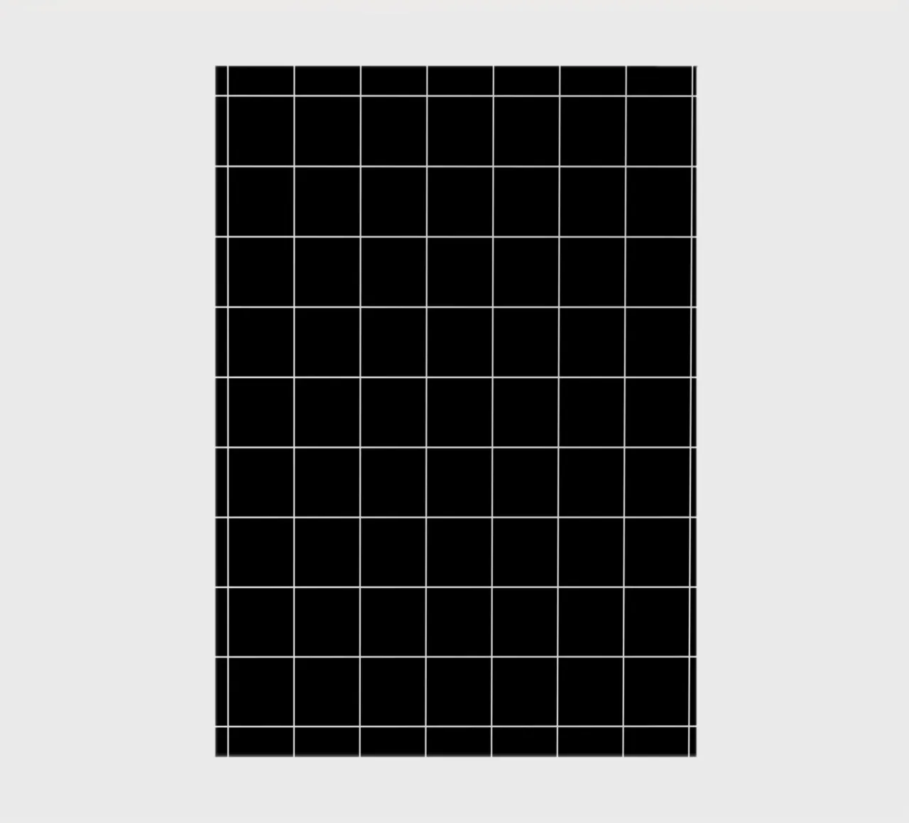 Minimal Basic Classic Big Grid | White on Black notebook by Beauty in Simplicity