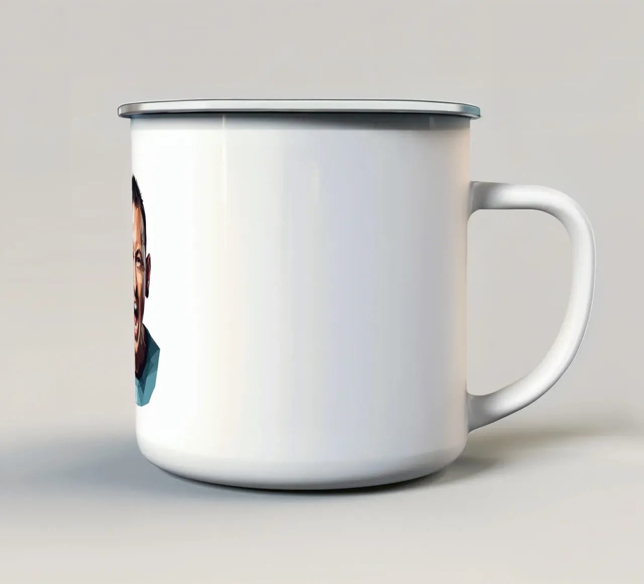 Chester Bennington Scream Low poly tazza in smalto da Low Profile