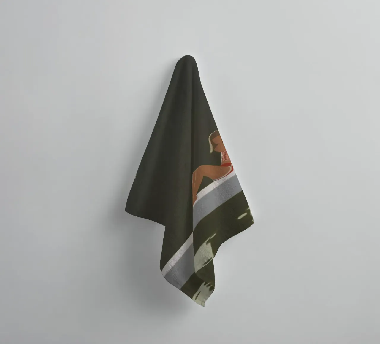 Alex Katz Tracy auf dem Floß um 730 Handtuch von Marcobarshop
