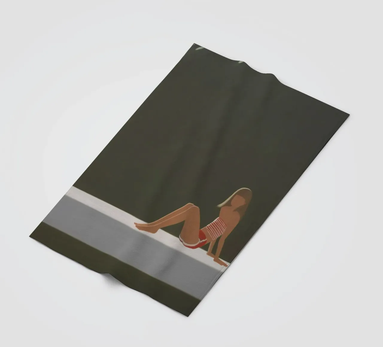Alex Katz Tracy auf dem Floß um 730 Fleecedecke von Marcobarshop