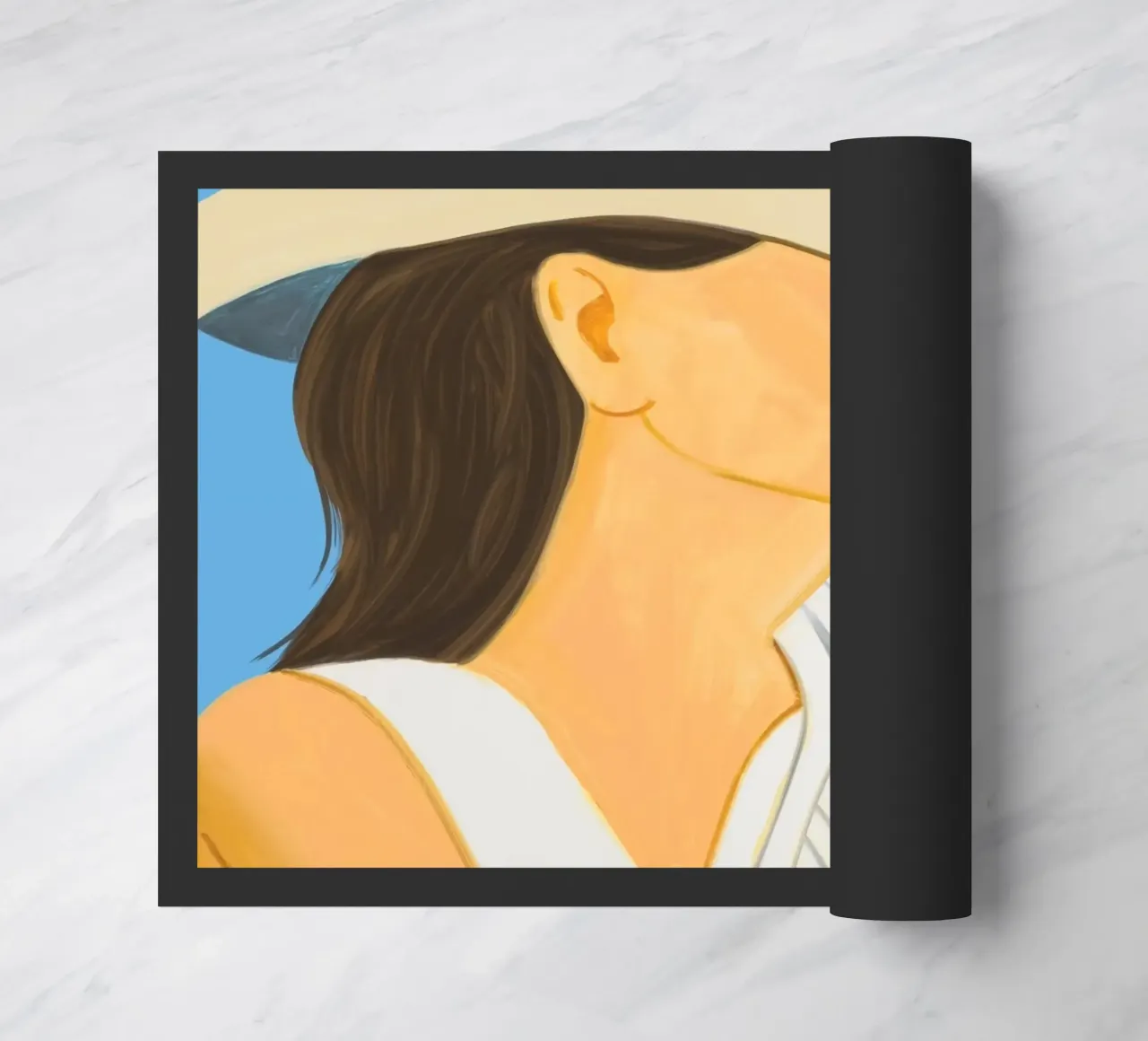 Alex Katz Vivien con cappello zerbino da Marcobarshop