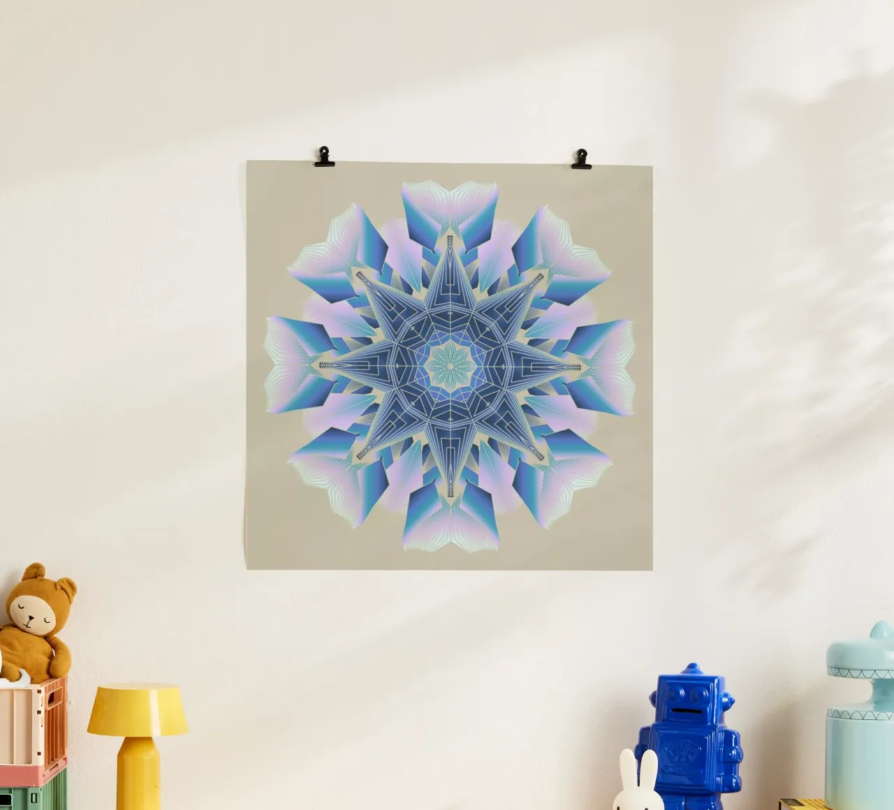 Sueyv poster con telaio in plastica da Angelo Cerantola