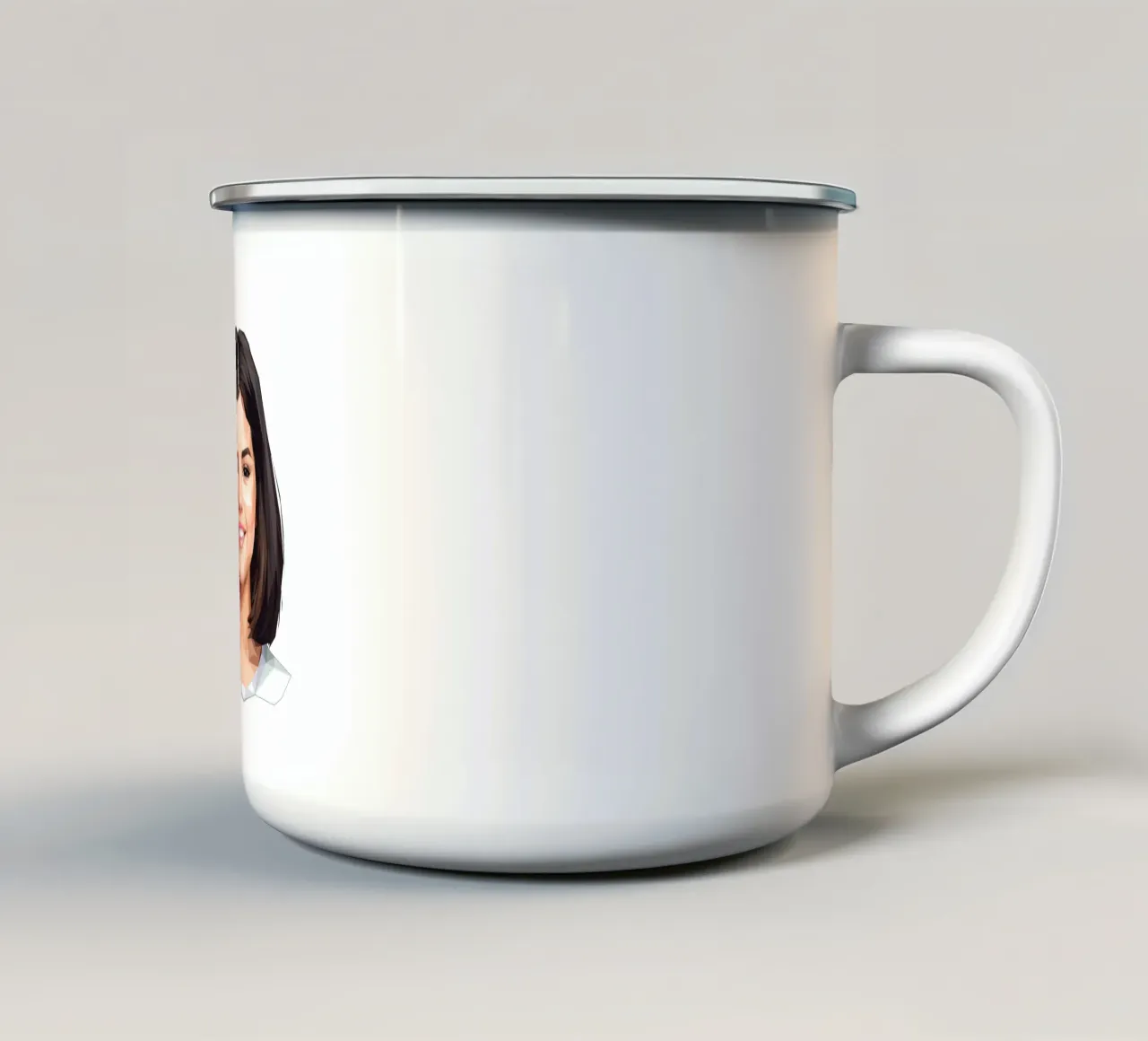 Selena Gomez Lowpoly tazza in smalto da Low Profile
