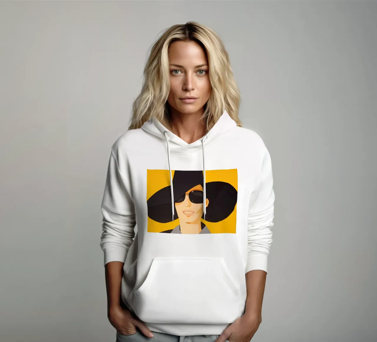 Alex Katz Vivien in cappello nero felpa con cappuccio da Marcobarshop