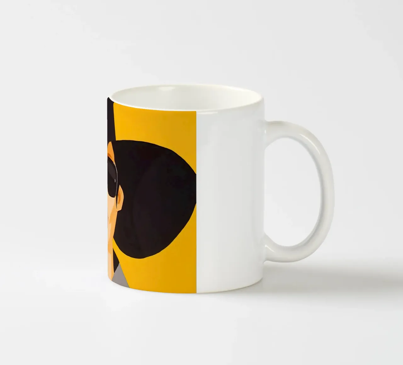 Alex Katz Vivien in cappello nero tazza in ceramica da Marcobarshop