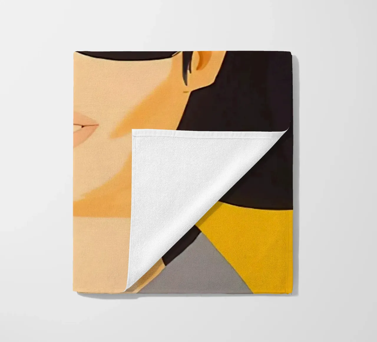 Alex Katz Vivien in cappello nero telo mare da Marcobarshop