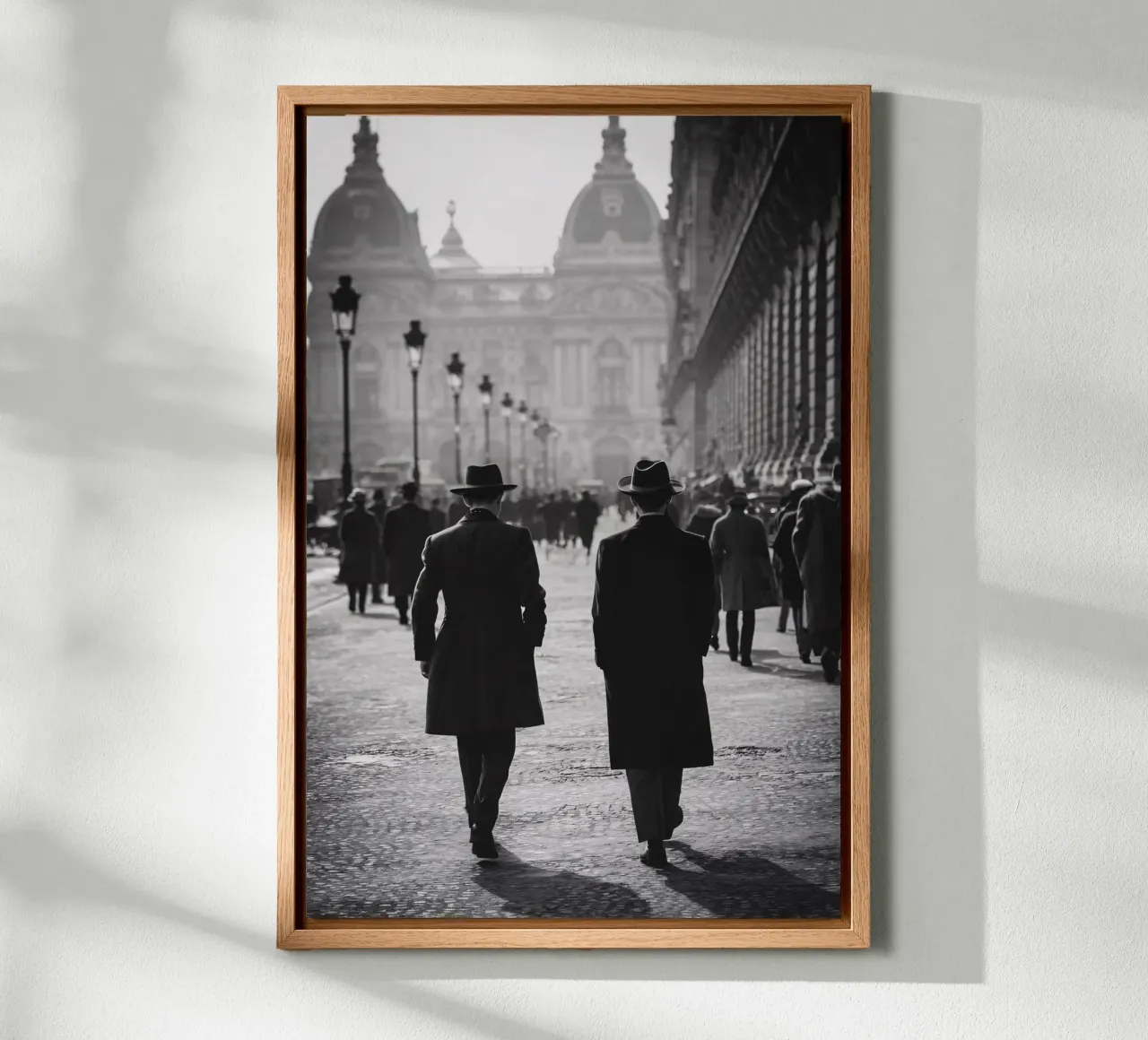 On the way to the Gare d'Orsay canvas with Floater frame by M-Ulrich-Digital Art
