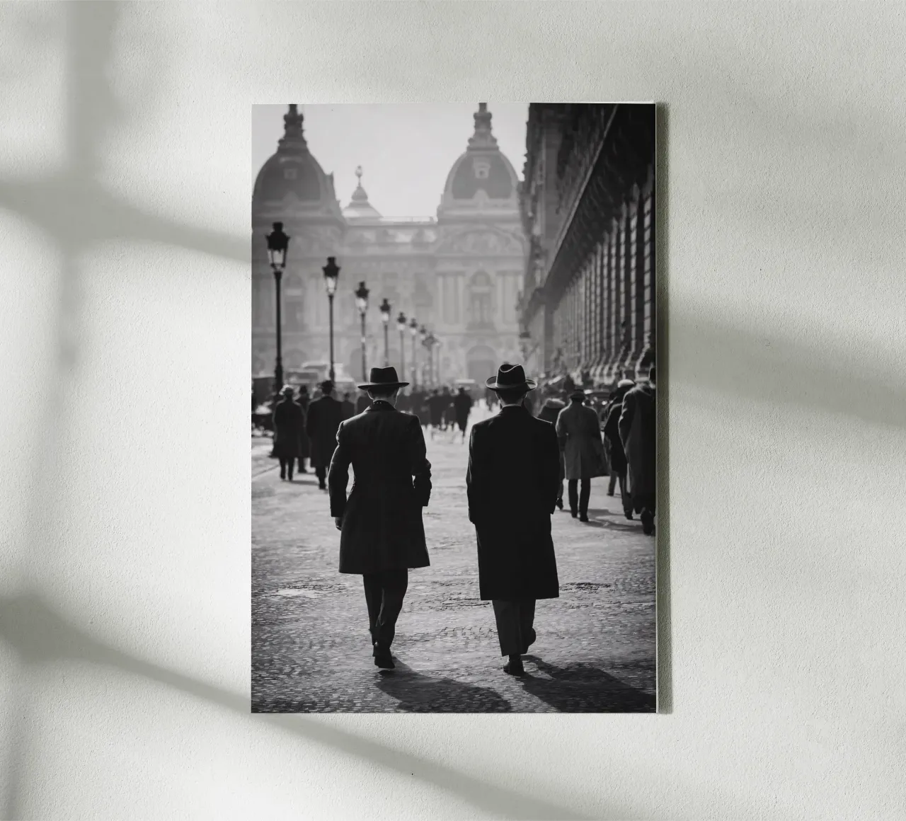 On the way to the Gare d'Orsay canvas with Floater frame by M-Ulrich-Digital Art