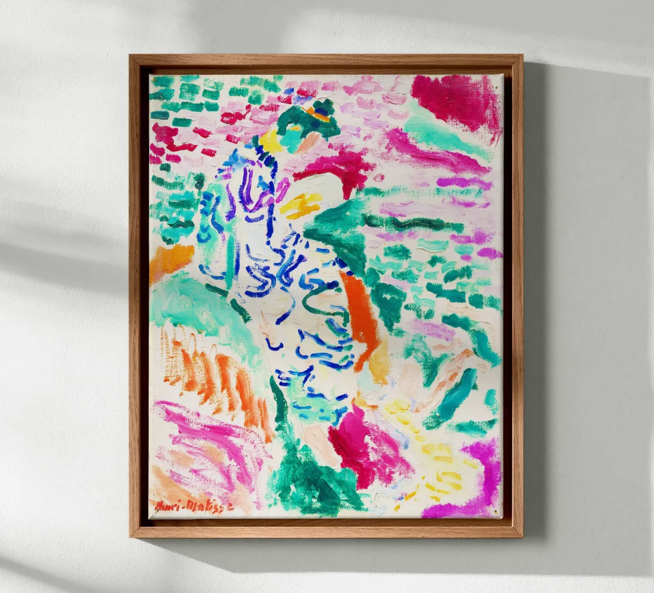 La Japonaise au bord de l'eau by Henri Matisse canvas with Floater frame by Venus Art