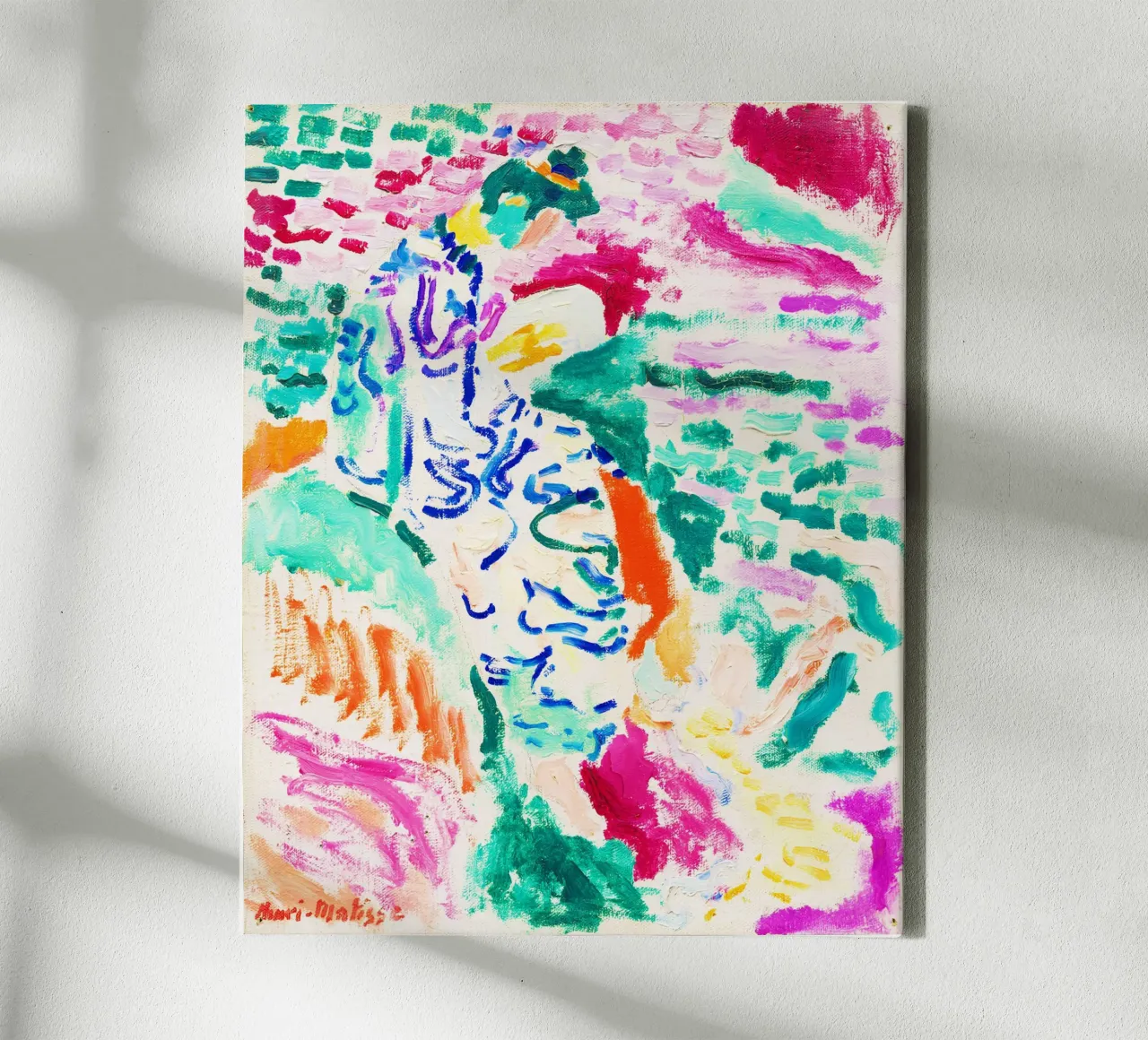 La Japonaise au bord de l'eau by Henri Matisse canvas with Floater frame by Venus Art