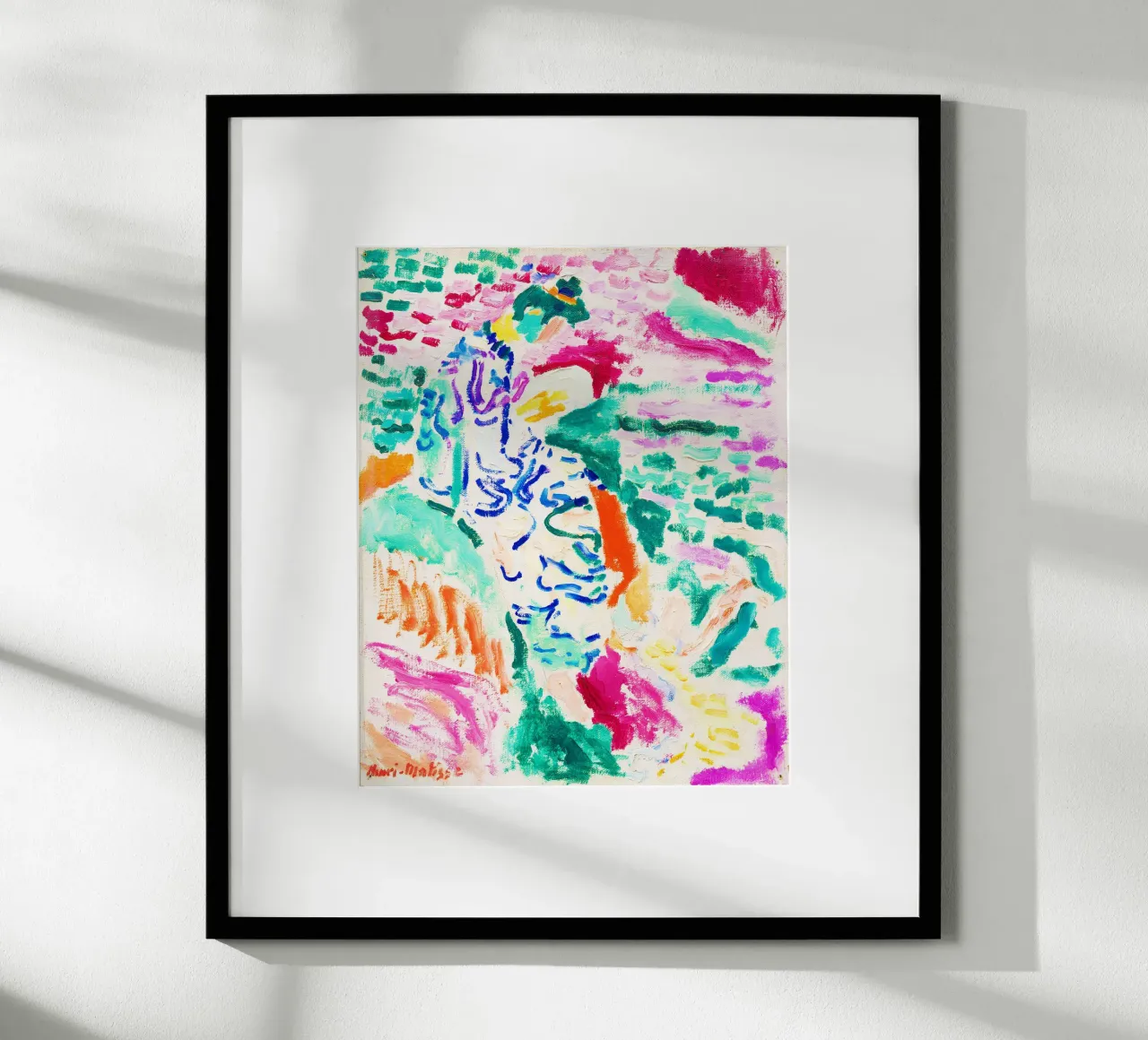 La Japonaise au bord de l'eau di Henri Matisse poster con telaio in alluminio da Venus Art