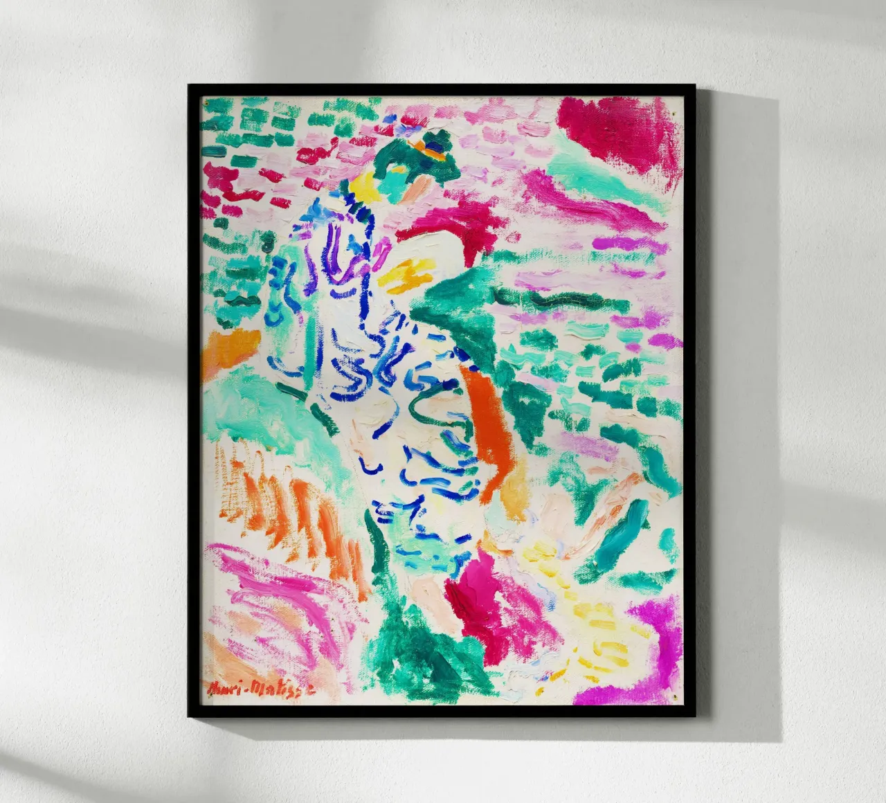 La Japonaise au bord de l'eau di Henri Matisse poster con telaio in alluminio da Venus Art