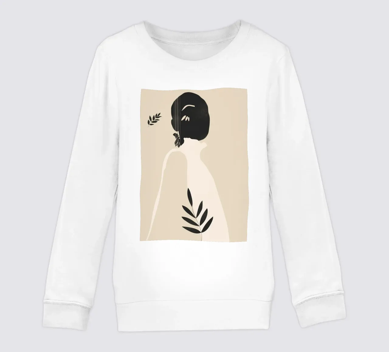 Chica Tropical Abstracto Minimal 4 sudadera para niño de ThingDesign