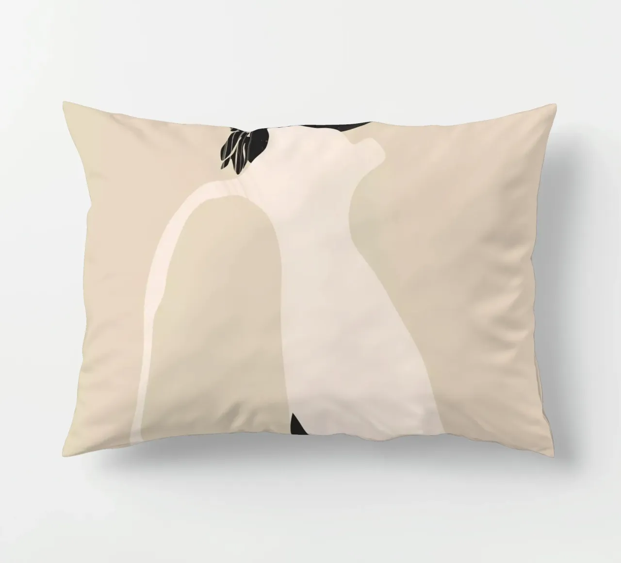 Tropical Girl Abstract Minimal 4 decorative cushion by ThingDesign