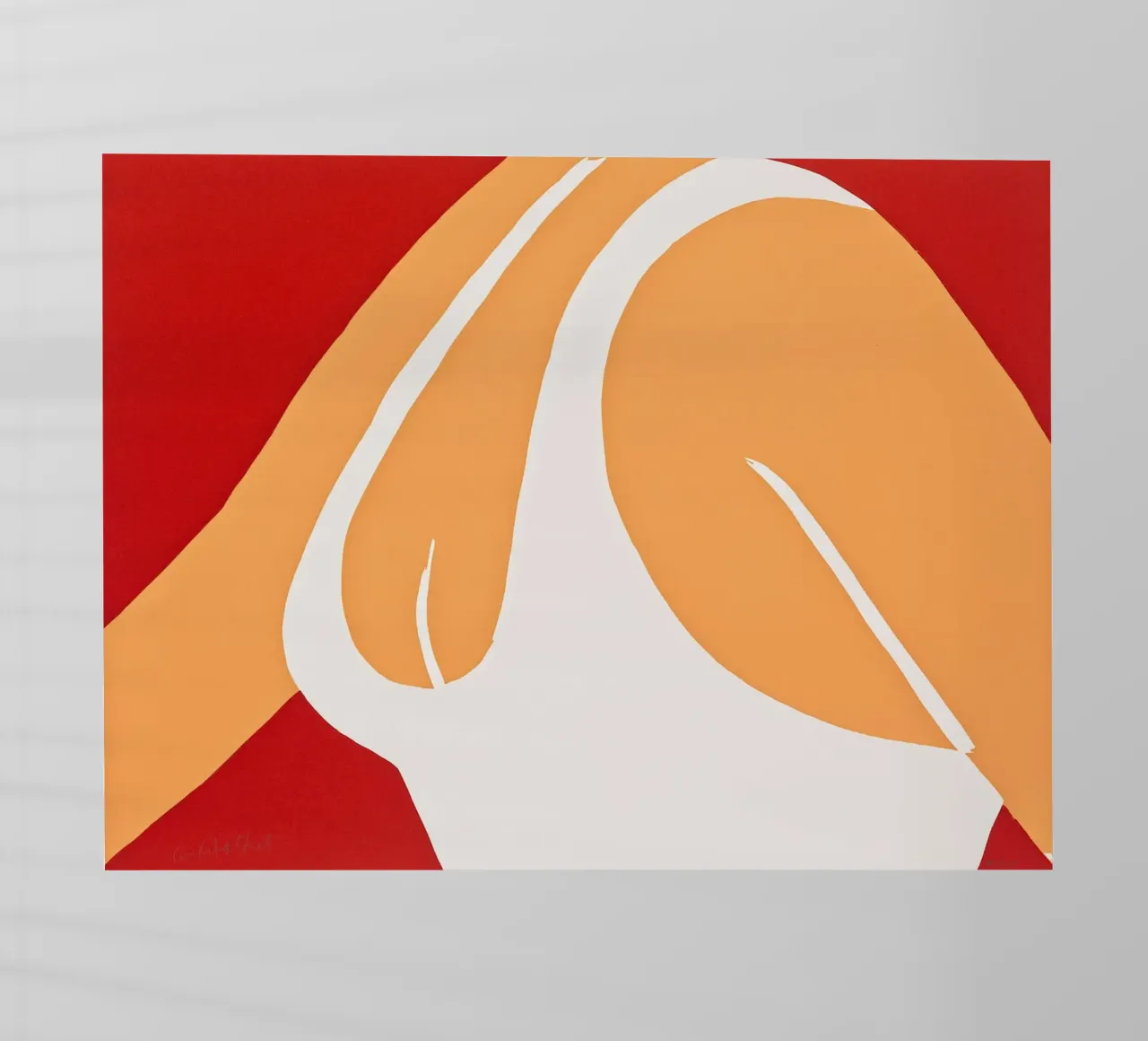 Alex Katz Ragazza della Cola Rossa pellicola backlit da Marcobarshop