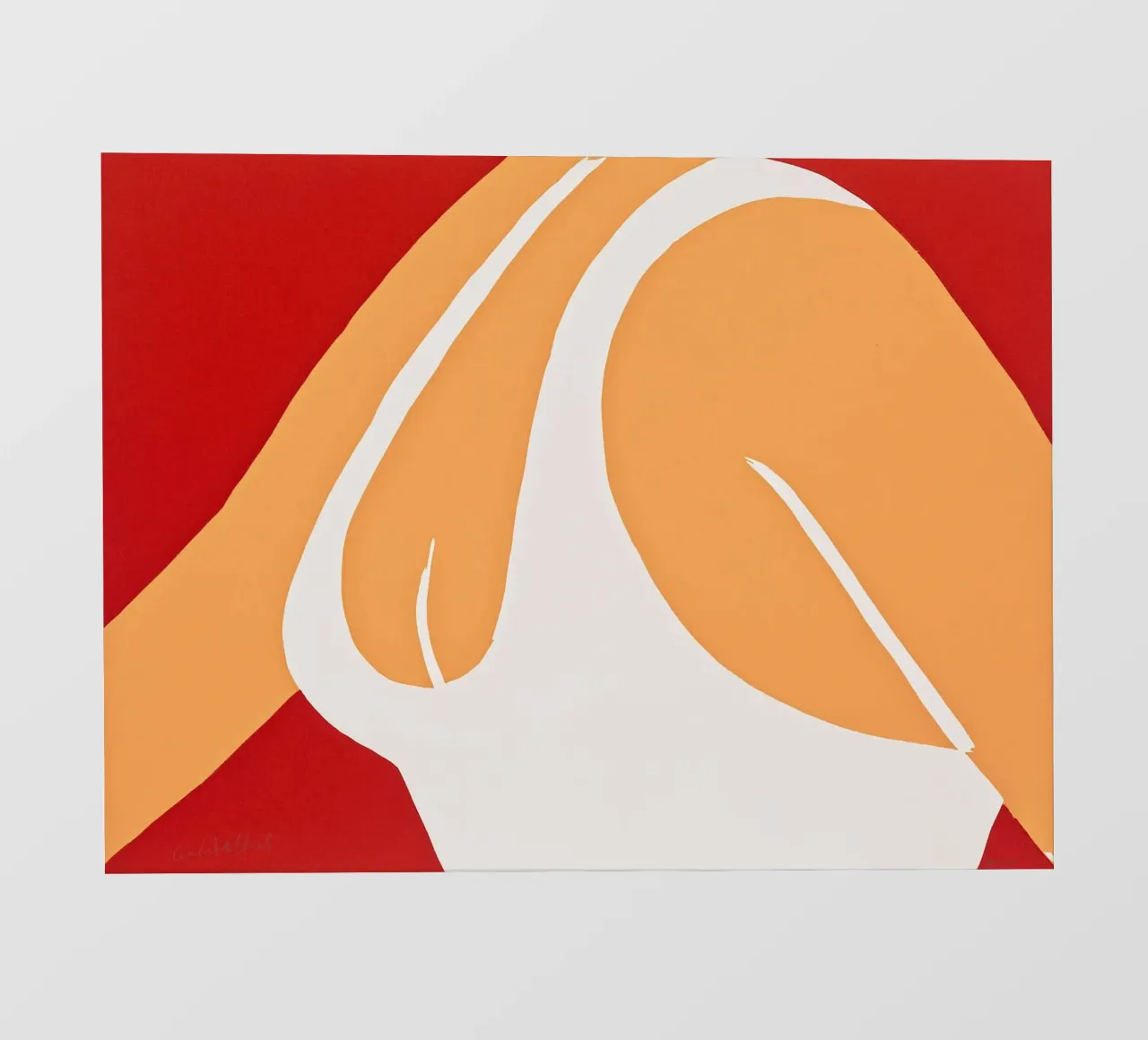 Alex Katz Ragazza della Cola Rossa pellicola backlit da Marcobarshop