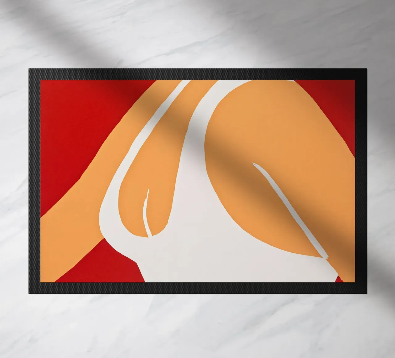 Alex Katz Ragazza della Cola Rossa zerbino da Marcobarshop